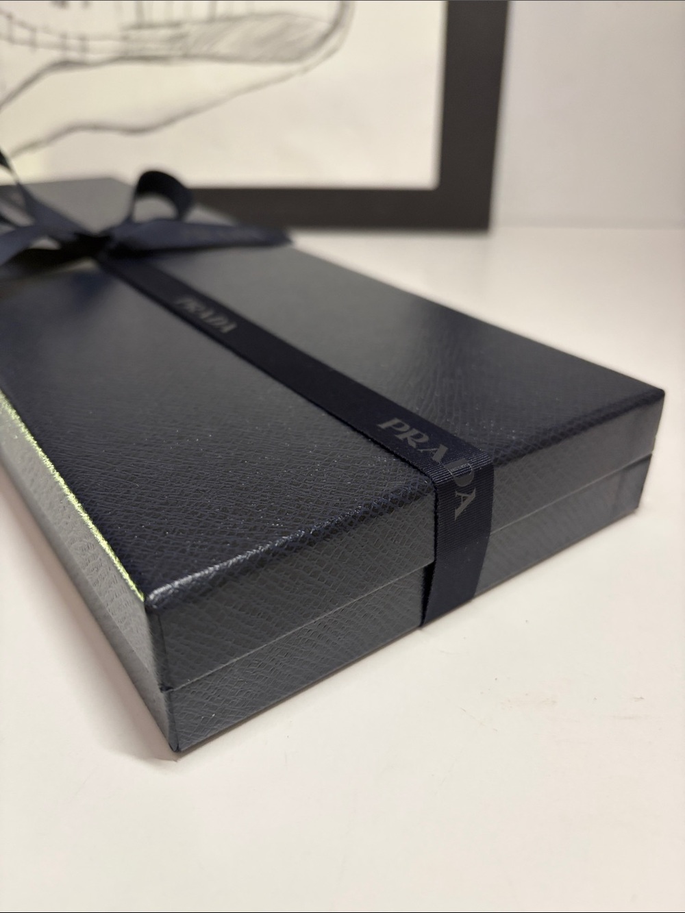 Prada Accessory Empty Box With Tissue Paper and Ribbon - Picture 2 of 8